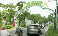 Xã Nhà Bè sẽ xin cấp phép sử dụng tạm vỉa hè cho cổng chào đường Nguyễn Hữu Thọ