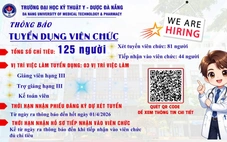 Trường đại học Kỹ thuật Y - Dược Đà Nẵng tuyển dụng viên chức 2026