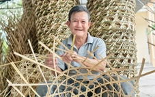 Làng nghề đan giỏ tre nứa ở Xuân Thới Sơn tất bật dịp Tết Bính Ngọ