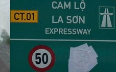 Biển tốc độ tối đa bằng tốc độ tối thiểu trên cao tốc: Đã chỉnh sửa lại biển báo toàn tuyến