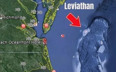 Hình ảnh Google Maps cho thấy quái vật Leviathan 'thức giấc' ngoài khơi Mỹ?