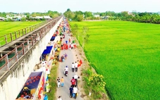 Ngày hội 'Xuân đoàn kết - Tết nghĩa tình' bên cánh đồng xanh mướt ở xã Nhuận Đức, TP.HCM