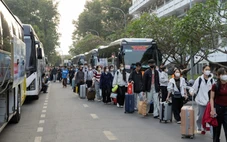 25 chuyến xe nghĩa tình chở hơn 1.000 sinh viên về quê ăn Tết