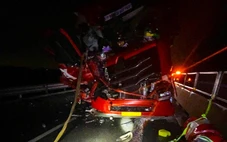 4 ô tô bị tai nạn trên cao tốc Bắc - Nam, 2 người bị thương