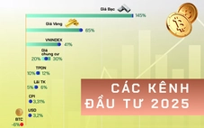 Infographic: Hiệu suất các kênh đầu tư 2025 và dự báo 2026