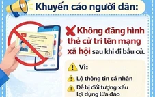 Đăng thẻ cử tri lên mạng tiềm ẩn rủi ro an toàn thông tin cá nhân