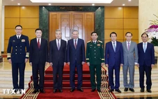 Tổng Bí thư Tô Lâm tiếp 3 Bộ trưởng Bộ Ngoại giao, Bộ Quốc phòng và Bộ Công an Trung Quốc