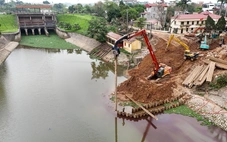 Cận cảnh loạt 'đại công trường' các dự án chống ngập ở Hà Nội đang hối hả thi công