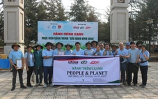 ‘Hành trình xanh - Sắc xanh Vĩnh Long’ trồng 500 cây phi lao tại xã Thạnh Hải