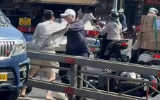 Làm rõ clip hai người đánh nhau trên đường Trường Chinh trong lúc chạy xe