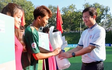 Bí thư thứ nhất Trung ương Đoàn dự lễ khai mạc Giải bóng đá Thanh Niên sinh viên quốc tế