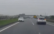 Nữ tài xế 'lao' ô tô ngược chiều ở làn 90km/h trên cao tốc