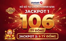 Jackpot Power 6/55 vượt mốc 100 tỉ đồng