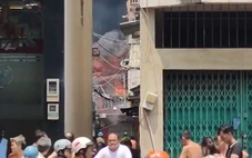 Cháy lớn dãy nhà trong hẻm nhỏ ở TP.HCM