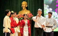 Học sinh Trần Đại Nghĩa hóa trang nhân vật phim, lồng tiếng bằng nhiều ngôn ngữ