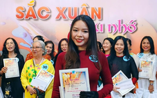 Khi tà áo dài trở thành ‘toan vẽ’ của nữ họa sĩ