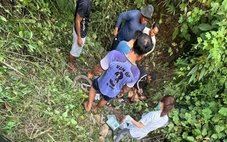 Xe máy lao xuống vực, vợ tử vong, chồng bị thương nặng