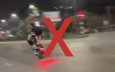 Tịch thu xe Honda SH350i và Vario vì tài xế lái bằng một bánh và livestream trên TikTok