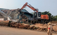 Cưỡng chế các hộ không giao mặt bằng dự án chỉnh trang đô thị phía nam Pleiku