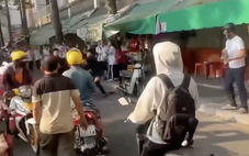 Công an phường Chợ Lớn triệu tập nhóm thanh thiếu niên đánh nhau trước cổng trường