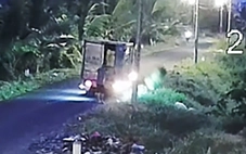 Qua camera giám sát, xác định xe tải đổ rác sai quy định ở xã Bình Chánh, TP.HCM