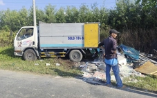 Chở gần 800kg rác đem đổ bậy, người thanh niên ở Cần Thơ bị phạt 3,5 triệu đồng