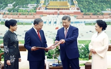 Tổng Bí thư, Chủ tịch nước Trung Quốc mời trà Tổng Bí thư, Chủ tịch nước Tô Lâm