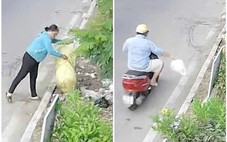 Thể dục... vứt rác