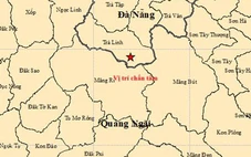 5 trận động đất liên tiếp ở Đà Nẵng và Quảng Ngãi sáng 22-4