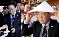 Tổng thống Hàn Quốc đội nón lá, thích thú thưởng thức sầu riêng