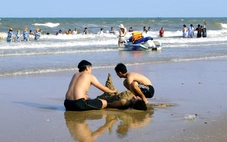 Sâu biển và sứa giảm rõ rệt, biển Vũng Tàu đông khách trước kỳ nghỉ lễ