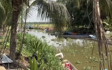 Người dân lại thấy cá sấu dưới kênh, chính quyền thông báo cảnh giác