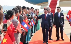 Thường trực Ban Bí thư Trần Cẩm Tú bắt đầu thăm chính thức Lào