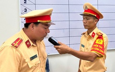 Cảnh sát giao thông Tây Ninh ra đường trực dịp lễ phải thổi nồng độ cồn