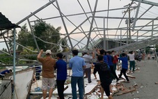 Mưa dông làm 47 căn nhà ở Đồng Tháp bị tốc, sập mái