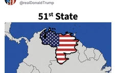 SỐC: Ông Trump đăng hình bản đồ Venezuela gắn cờ Mỹ, gọi là 'bang thứ 51'