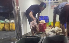Liên tiếp chặn bắt các vụ vận chuyển thịt heo, gà bẩn vào TP.HCM tiêu thụ