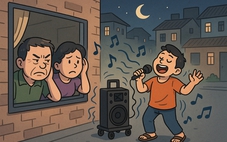 Khuyến học, nghĩ từ âm thanh karaoke