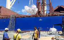 Tàu chở 15.000 tấn gạo viện trợ từ Trung Quốc cập cảng Cuba