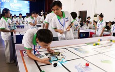 Học sinh 'đọ sức' lập trình robot, làm vườn rau thông minh, thiết kế nhà tiết kiệm năng lượng