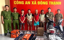 Công an xã Đông Thạnh bắt khẩn cấp 4 người liên quan vụ trộm xe máy, két sắt