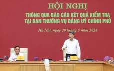 Đoàn kiểm tra của Bộ Chính trị: Đảng ủy Chính phủ hoàn thành khối lượng công việc lớn, có đột phá