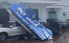 Mưa gió giật đổ biển hiệu ở Điện Biên, cảnh báo dông lốc nhiều vùng trên cả nước