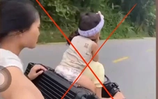 Hai thiếu nữ chở bé 3 tuổi không đội mũ, quay clip ‘câu view’, chủ xe bị phạt 9 triệu đồng