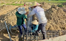Khởi công nhà tránh lũ cộng đồng đầu tiên tại 'rốn lũ' Hòa Thịnh