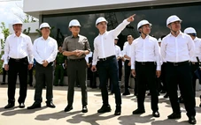 Bí thư Thành ủy TP.HCM Trần Lưu Quang kiểm tra tiến độ dự án Trung tâm hành chính TP.HCM