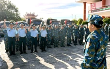 Sư đoàn Phòng không 375 điều hàng trăm bộ đội tăng cường xây trường nội trú biên giới Đà Nẵng