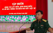 Quân khu 7, Bộ chỉ huy Quân sự Lâm Đồng tập huấn lấy mẫu và số hóa thông tin hài cốt liệt sĩ