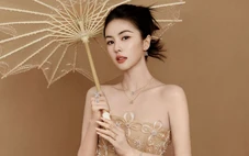 Bạch Lộc lên bìa Madame Figaro diện chiếc đầm màu nude khả ái của nhà thiết kế Việt