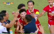 U19 Indonesia - U19 Việt Nam (hiệp 1) 1-0: Việt Nam dâng cao tìm bàn gỡ